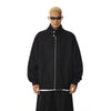 RT No. 28004 BLACK MOCK-NECK ZIP SPORTS SWEATER