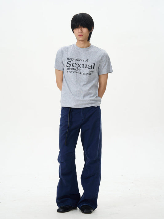 RT No. 12633 PLEATED STRAIGHT PANTS