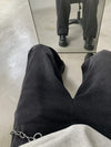 RT No. 18740 OLD BLACK DENIM STRAIGHT JEANS