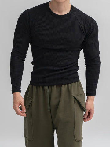 RT No. 12561 VERTICAL KNIT SLIM LONGSLEEVE