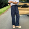 RT No. 11508 BLUE LINEN CASUAL PANTS