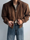 RT No. 32080 SUEDE BIKER ZIP JK