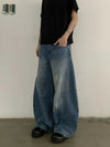 RT No. 19719 RECONSTRUCTED DISTRESSED BAGGY DENIM JEANS