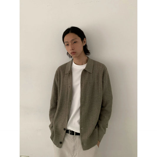RT No. 29117 KNITWEAR BUTTON-UP SHIRT