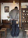 RT No. 18020 KANAGAWA BLACK DENIM STRAIGHT JEANS