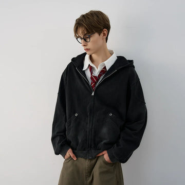 RT No. 42005 RECONSTRUCTED ZIPPER HOODIE