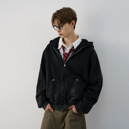 RT No. 42005 RECONSTRUCTED ZIPPER HOODIE