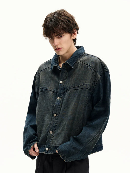 RT No. 50002 DISTRESS WASHED DENIM JACKET