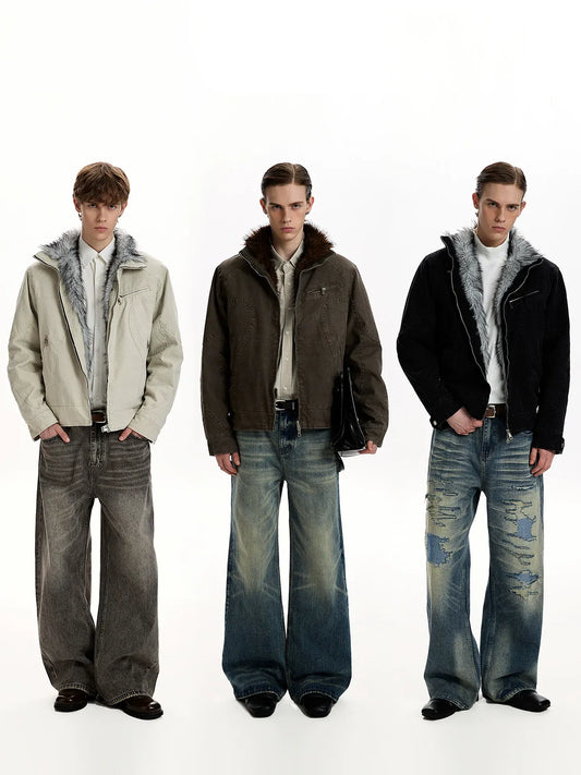 RT No. 45025 WOLF STAND COLLAR JACKET