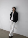 RT No. 32068 WHITE STRAIGHT DENIM JEANS