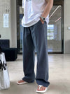 RT No. 18182 GRAY BLUE STRAIGHT PANTS