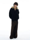 RT No. 25054 KNITWEAR FUR ZIP HOODIE