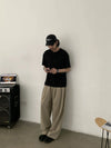 RT No. 19711 PLEATED STRAIGHT PANTS