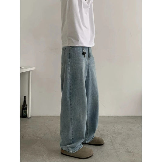 RT No. 18763 WASHED BLUE BAGGY DENIM JEANS