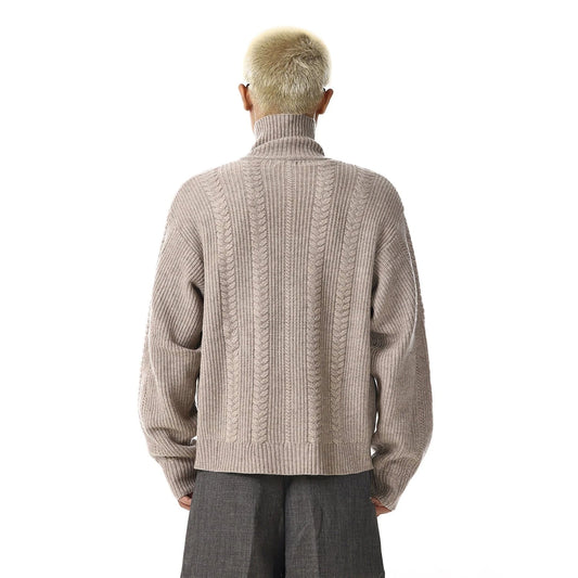 RT No. 33005 KNITWEAR ZIP COLLAR SWEATER