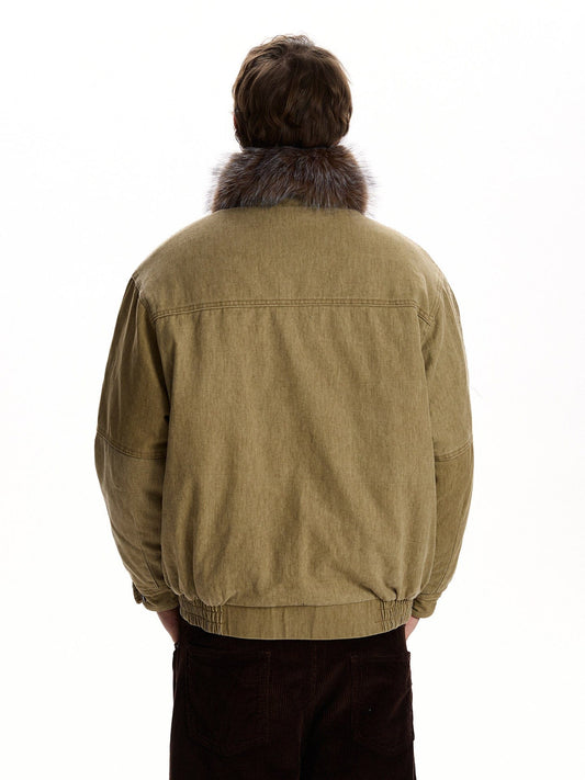 RT No. 59029 FUR COLLAR WORKWEAR CARGO JACKET