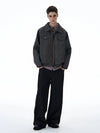 RT No. 20024 GRAY ZIP DENIM JK