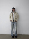 RT No. 32064 WHISKER WASH DENIM STRAIGHT JEANS