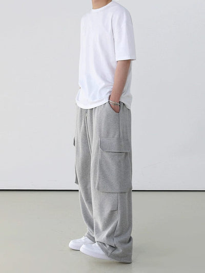 RT No. 11517 GRAY WIDE STRAIGHT SWEATPANTS