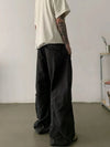 RT No. 18858 RECONSTRUCTED MACHETE STRAIGHT PANTS