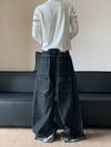 RT No. 32006 WASHED BAGGY STRAIGHT DENIM JEANS