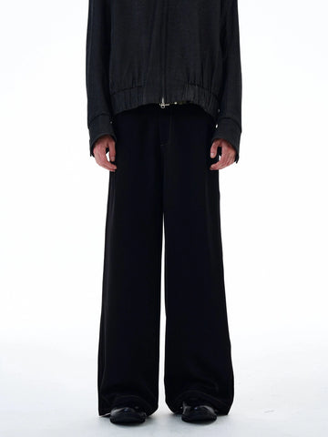 RT No. 20029 PLEATED DENIM STRAIGHT JEANS