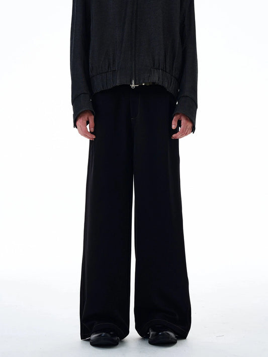 RT No. 20029 PLEATED DENIM STRAIGHT JEANS