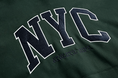 RT No. 10955 EMBROIDERED NYC PULLOVER HOODIE