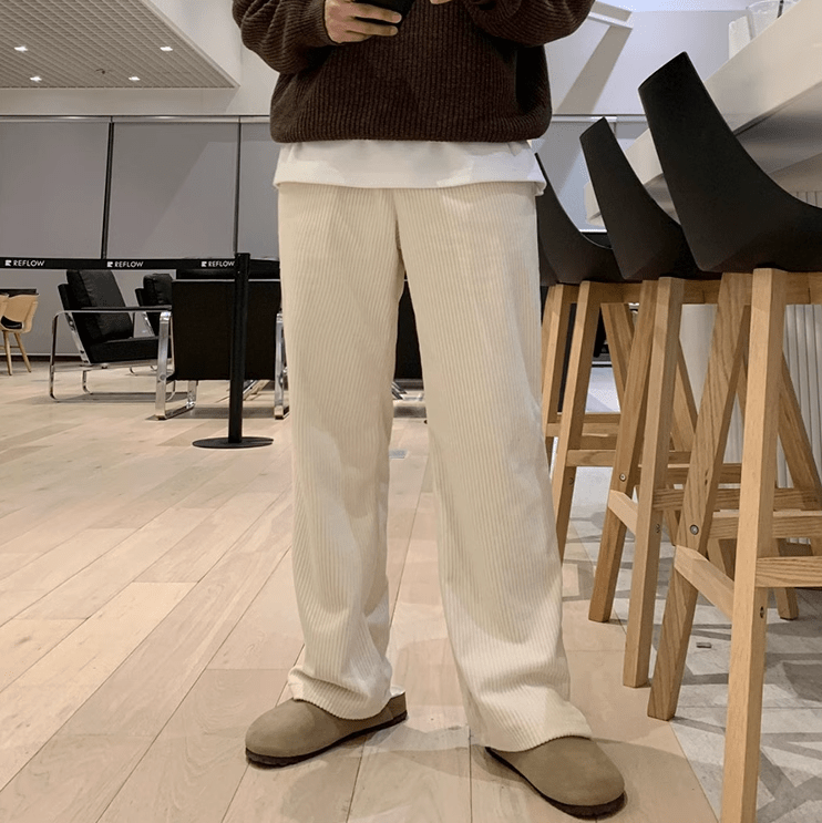 RT No. 10385 CORDUROY STRAIGHT PANTS