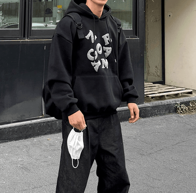 RT No. 9744 EMBROIDERED PULLOVER HOODIE