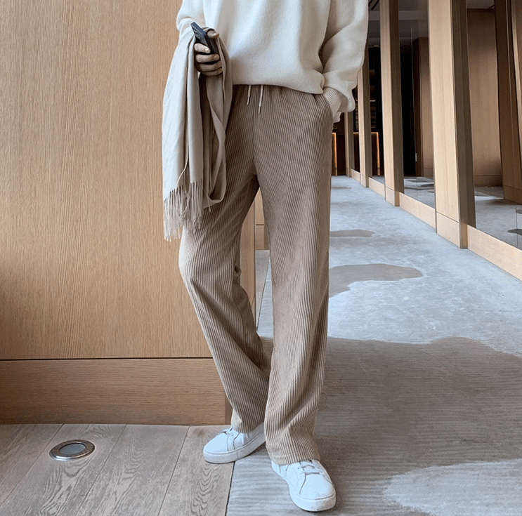 RT No. 10385 CORDUROY STRAIGHT PANTS