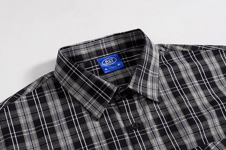 RT No. 11033 PLAID BUTTON-UP SHIRT