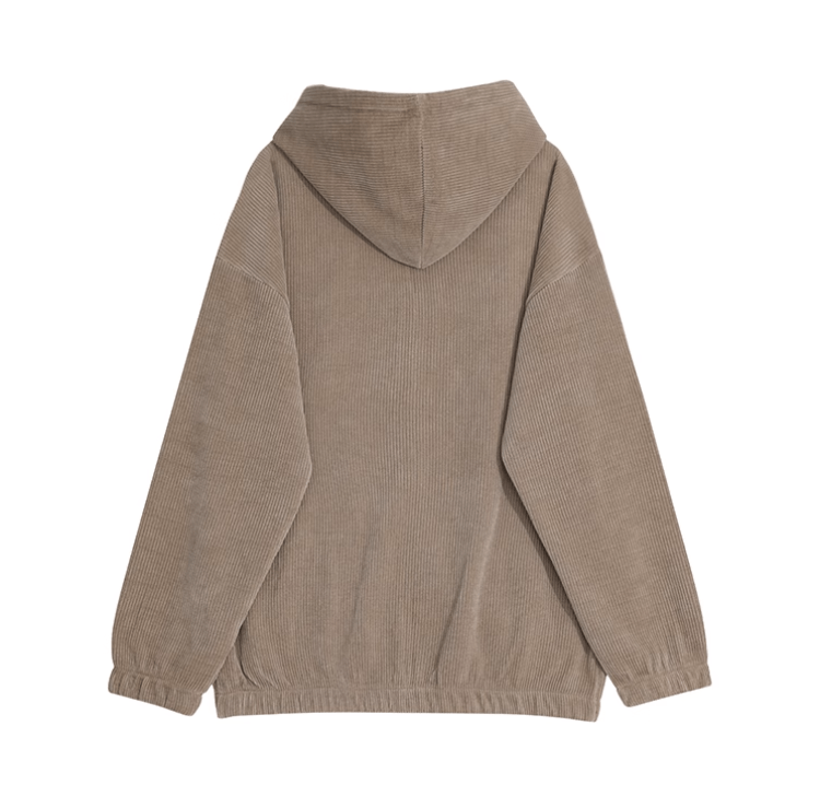 RT No. 11967 KHAKI PLEATED ZIP UP HOODIE & PANTS