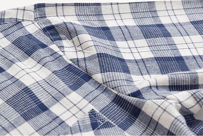 RT No. 4213 BLUE PLAID COLLAR SHIRT