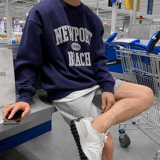 No.4006ラウンドネック刺繡レターセーター