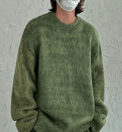 RT No. 6222 MOHAIR ROUND NECK SWEATER