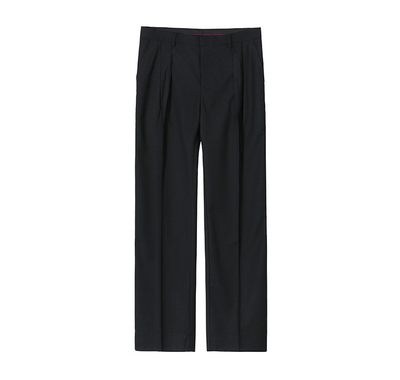 RT No. 6141 FOLDED CASUAL WIDE STRAIGHT SUIT PANTS