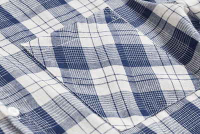 RT No. 4213 BLUE PLAID COLLAR SHIRT