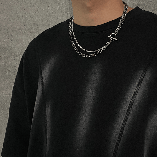 ダブルレイヤーチェーンネックレス
