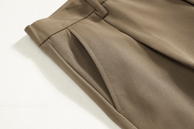 RT No. 6211 CASUAL WIDE STRAIGHT DRAPE PANTS