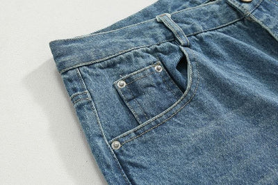 RT No. 5405 BLUE CASUAL STRAIGHT DENIM JEANS