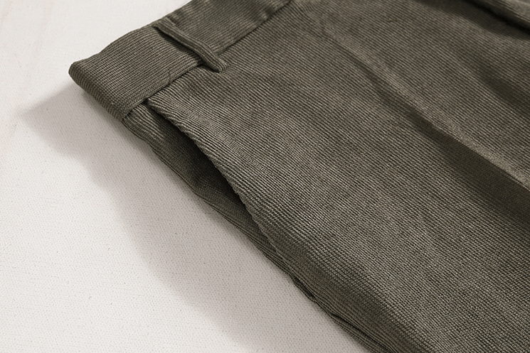 RT No. 6134 ARMY GREEN CORDUROY SUIT BLAZER JK & SUIT PANTS