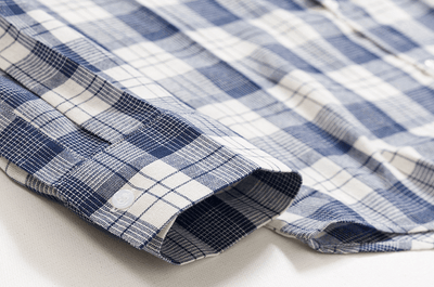 RT No. 4213 BLUE PLAID COLLAR SHIRT