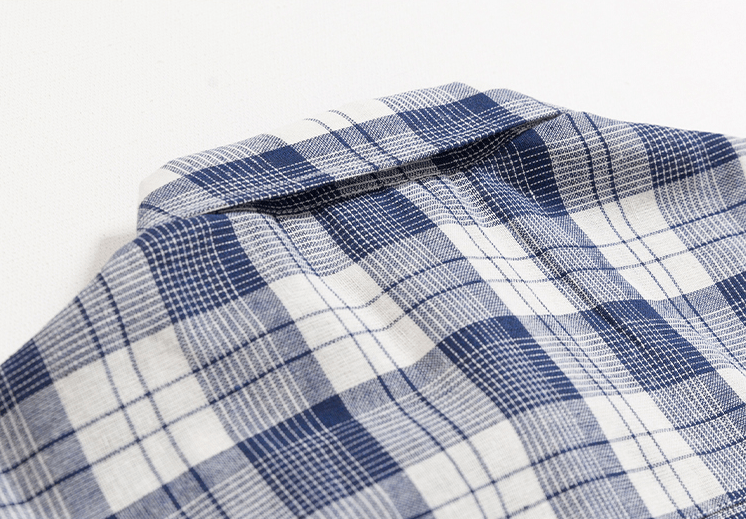 RT No. 4213 BLUE PLAID COLLAR SHIRT