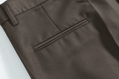 RT No. 6141 FOLDED CASUAL WIDE STRAIGHT SUIT PANTS