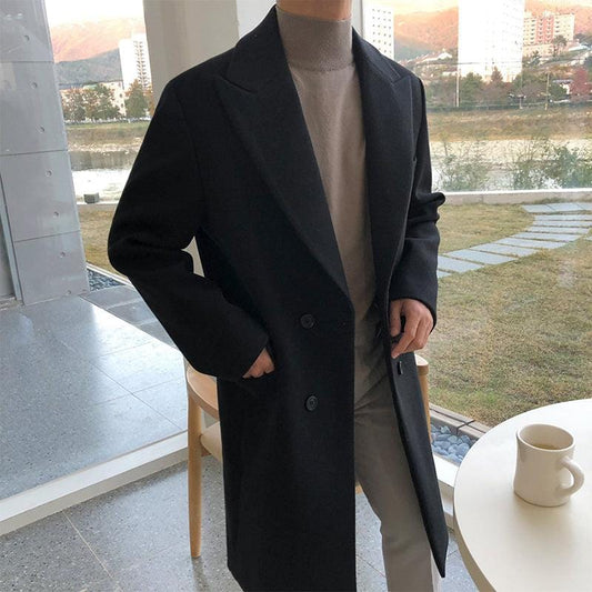 RT No. 3478 SUIT COLLAR WOOLEN COAT JK