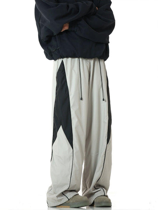 RT No. 11192 CONTRAST RETRO STYLE SPORT PANTS