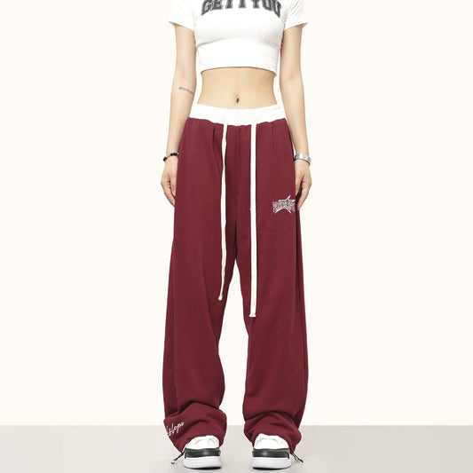 RTK (W) No. 3412 DRAWSTRING CONTRAST PANTS