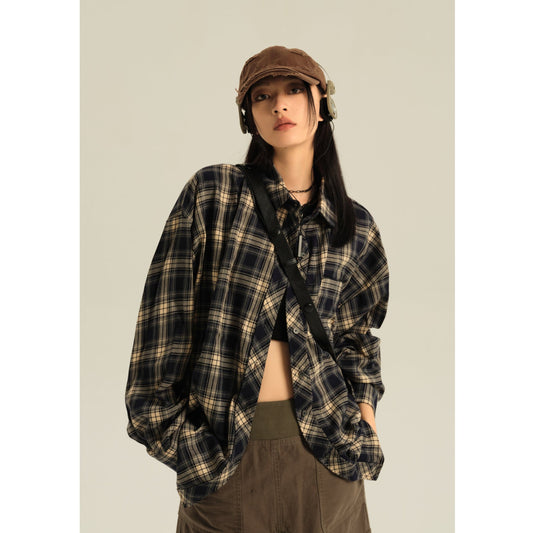 RTK (W) No. 3163 PLAID COLLAR SHIRT