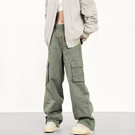 RTK (W) No. 1530 MULTI-POCKET WIDE STRAIGHT CARGO PANTS